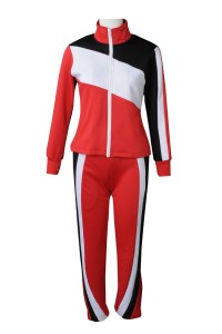 CH204 Customized Women's Warm-up Cheerleading Dress Design Splicing Set Cheerleading Dress Cheerleading Dress Uniforms Company 100% Polyester  cheer uniform leggings front view